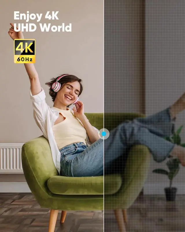 Alt view image 7 of 7 - 4K Micro HDMI to HDMI Cable 6 FT, Micro Male to HDMI Male Cable Nylon Braided Cord Adapter 2.0 4K@60HZ 2K@165HZ 18Gbps Compatible with Laptop Camera Monitor HDMI to Micro HDMI Black