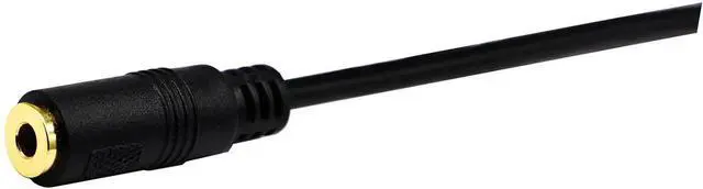 Alt view image 5 of 6 - 3.5mm to 6.35mm Audio Adapter Cable, 1.5M/5ft Black, Male to Male, Compatible with Headphones, Amplifiers, AV Receiver, Karaoke