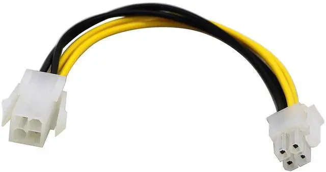 Alt view image 5 of 7 - (2-Pack) 4-Pin Molex M/F SATA Cable ATX 12V Power Supply 4-Pin CPU Male to Female CPU Motherboard Power SATA Extension Cable(20CM/8 Inch)