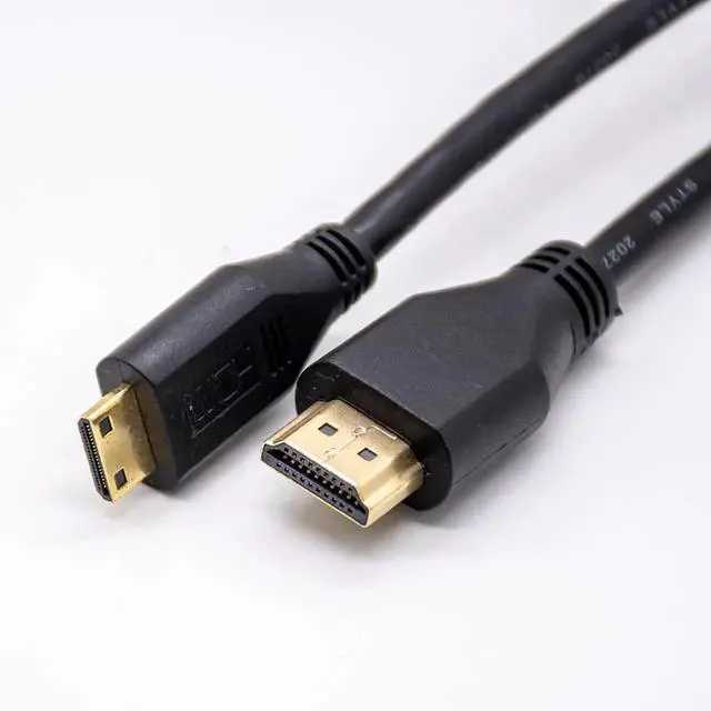 Alt view image 2 of 3 - Male HDMI to Mini HDMI Plug Straight Adapter Cable 1Meter