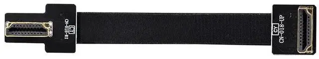 Alt view image 5 of 7 - 20cm CYFPV Dual 90 Degree Right-Up Angled HDMI Type A Male to Male HDTV FPC Flat Cable for FPV HDTV Multicopter Aerial Photography