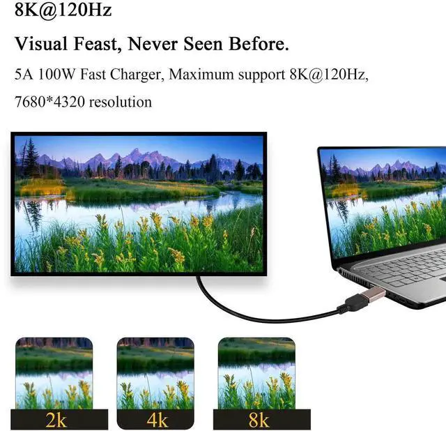 Alt view image 5 of 7 - 8K HDMI Male to Male Extension Adapter Coupler HDMI 2.1 Male-A HD Connector, Support 8K@60Hz/4K@120Hz HDR, for HDTV Projector Laptop PC, 2 pcs