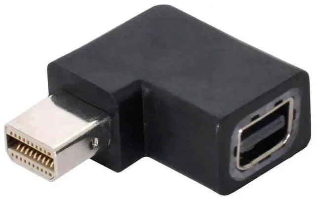 Alt view image 2 of 7 - 8K 60hz Angled Mini DisplayPort 1.4 Male to DP Female Adapter Ultra-HD UHD 144hz 7680 * 4320 for Video PC Laptop Monitor