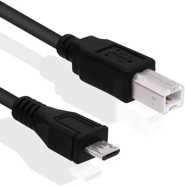 Alt view image 2 of 7 - Micro USB Printer Cable Micro USB 5pin Male to Standard USB Type B Male OTG Data Charge Cable for Phone Tablet Printer Electronic Midi Piano -1.5M -2pcs