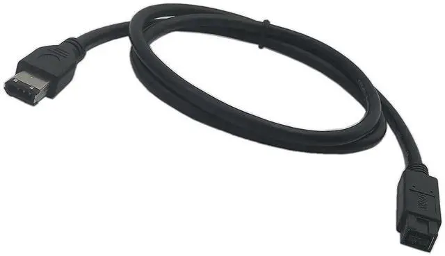 Main image of Firewire Premium Cable 800 IEEE 1394B 9 Pin to 9 Pin Male to Male 6 Ft Black (9 Pin to 6 Pin)