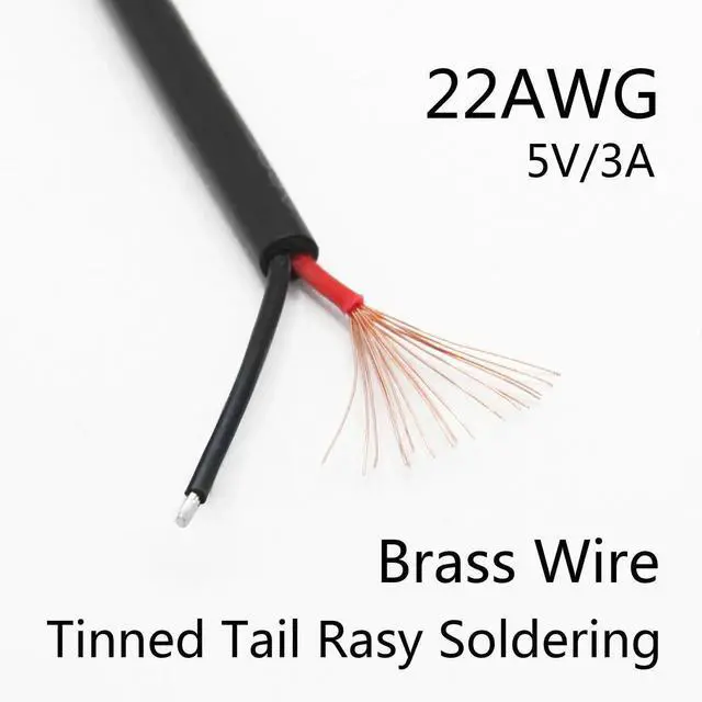 Alt view image 4 of 7 - Short USB C to 2 Pin Bare Wire Open End Cable,9inch 25cm 5V/3A USB Type C Male Plug Pigtail Power Wire,for and USB C Equipment Installed or Replacement Repair DIY Cable(4Pcs)