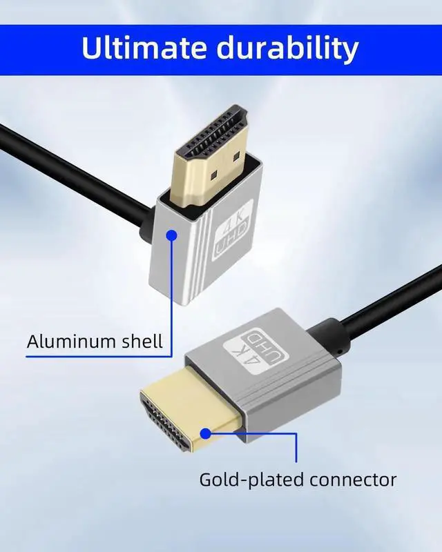 Alt view image 3 of 7 - 4K Down Angle HDMI Coiled Cable 2.2FT, 270 Degree Short HDMI to HDMI Cable, Spring Spiral HDMI 2.0 Cable 4K@120Hz,18Gbps,for Camera/TV/Capture Cards/Tablet