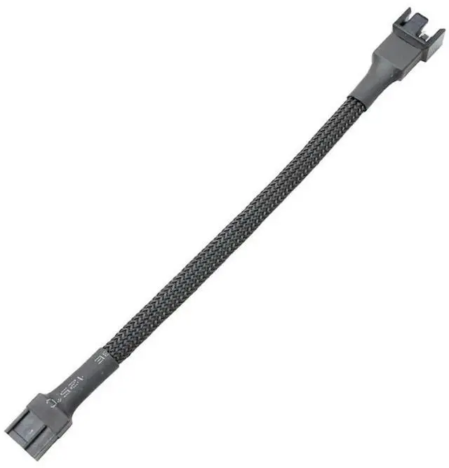 Alt view image 2 of 6 - 4-Pin PWM Fan Splitter Cable, Nylon Braided Adapter Computer PC Fan Power Extension Cable Converter for Computer Case 4-Pin/3-Pin Cooling Fan Cable 10.6" 27cm (1 to 1)