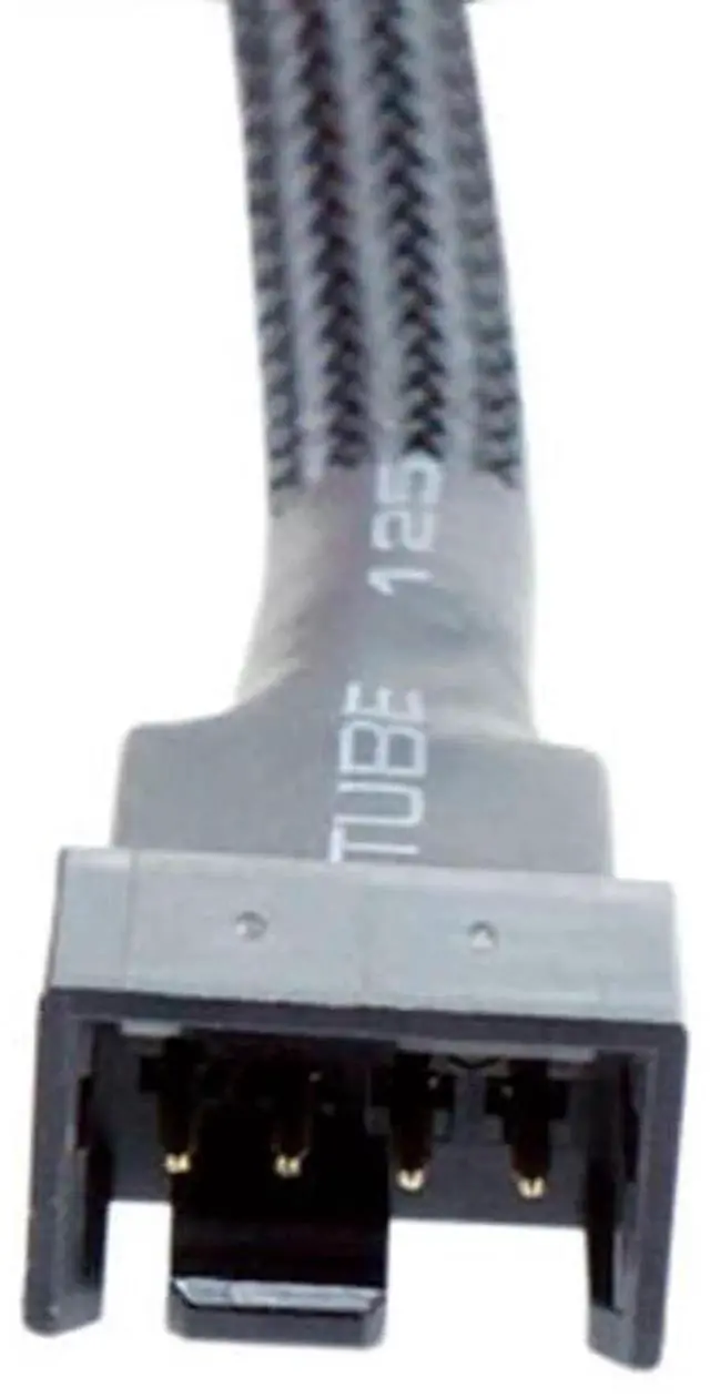 Alt view image 4 of 6 - 4-Pin PWM Fan Splitter Cable, Nylon Braided Adapter Computer PC Fan Power Extension Cable Converter for Computer Case 4-Pin/3-Pin Cooling Fan Cable 10.6" 27cm (1 to 1)