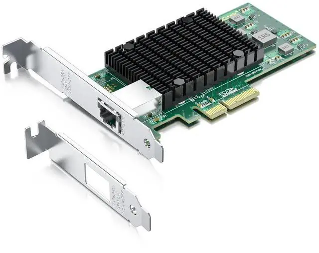 Main image of 10Gb RJ45 PCI-E Network Card NIC, Compare to Intel X550-T1, with Intel X550-AT Chip, Single RJ45 Port, PCI Express 3.0 X4, Ethernet Converged Network Adapter Support Windows/Linux/VMware Esxi