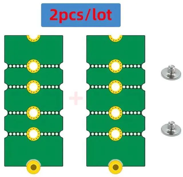 Alt view image 7 of 7 - 2pcs/lot M.2 NGFF NVME M2 Extension Adapter Brackets Transfer 2230 2242 2260 2280 Change to Long Size SSD Soild Hard Disk Converter Frame