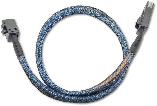 Alt view image 5 of 5 - High-Performance Mini SAS HD Cable SFF-8643 to SFF-8087 Data Transfer Cord (2 Cables, 0.5 M / 1.6 Feet)