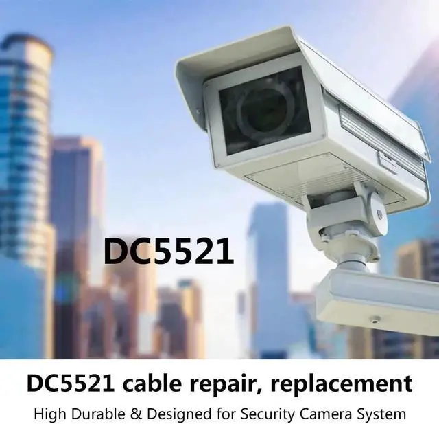 Alt view image 5 of 7 - 12V DC Power Pigtail Cable,18AWG 0.5M/1.65FT DC 5.5mm x 2.1mm Female Plug to Bare Wire Open End Power Wire,for DC 5521 Power Wire Supply Repair Cable(2Pcs)