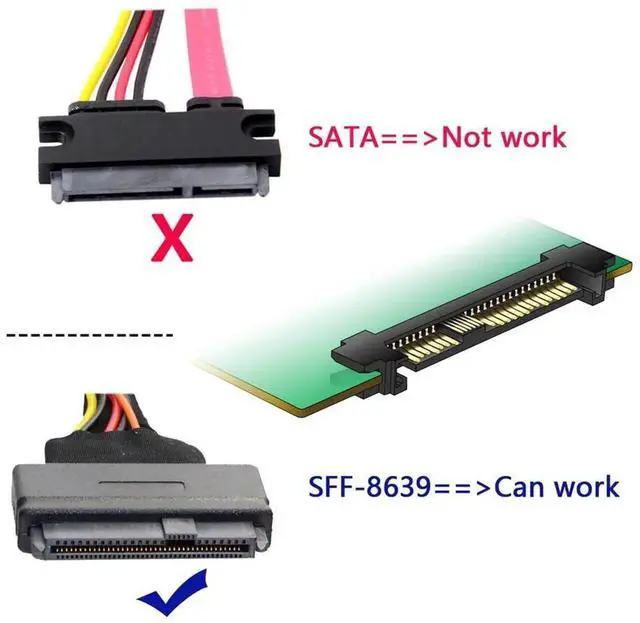 Alt view image 6 of 7 - PCI Express 4.0 X1 Lane to U.2 U.3 Kit SFF-8639 Host Adapter for Motherboard PM1735 NVMe PCIe SSD