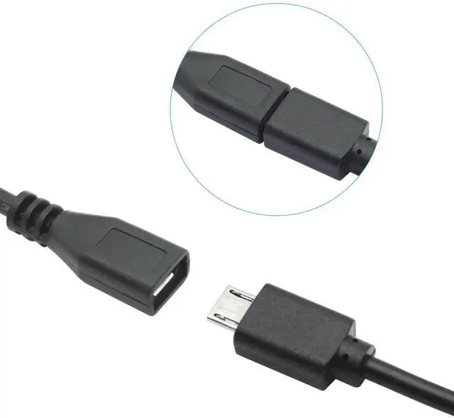 Alt view image 3 of 7 - 2Pair Short Micro USB 4 Pin Bare Wire 11inch, 5V/2A Micro USB Male & Female 4 Pin Pigtail Open End Power and Data Cable, for USB Equipment Installed or Replacement Repair DIY Cable