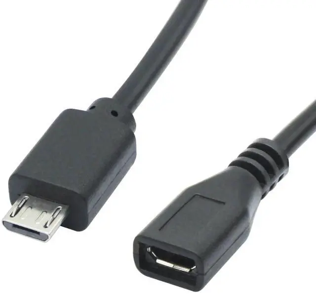 Alt view image 2 of 7 - 2Pair Short Micro USB 4 Pin Bare Wire 11inch, 5V/2A Micro USB Male & Female 4 Pin Pigtail Open End Power and Data Cable, for USB Equipment Installed or Replacement Repair DIY Cable