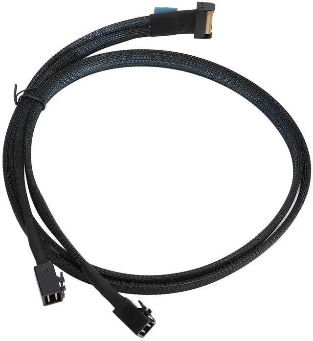 Main image of MCIO 8i to 2*SFF-8643 Cable, MCIO x8 74Pin to Mini SAS HD SFF-8643 Cord, Compliant with SCSI (SAS), PCIE 5.0, 32GT / s Data Transfer Speed, for Server Data Center (31.5in)
