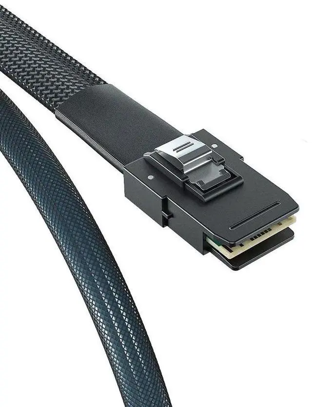 Alt view image 2 of 6 - SFF-8643 to SFF-8087 Mini SAS HD Cable with Sideband, Compatible with 12Gbps SAS Drives and 6Gbps SAS/SATA Drives, 0.5-m(1.64ft), 2 Pack