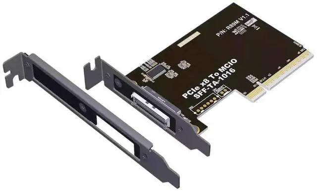 Main image of MCIO 8i External Mini Cool Edge IO SFF-TA-1016 to PCI-Express 8X PCIE5.0 VROC Adapter for Mainboard SSD Graphics Card
