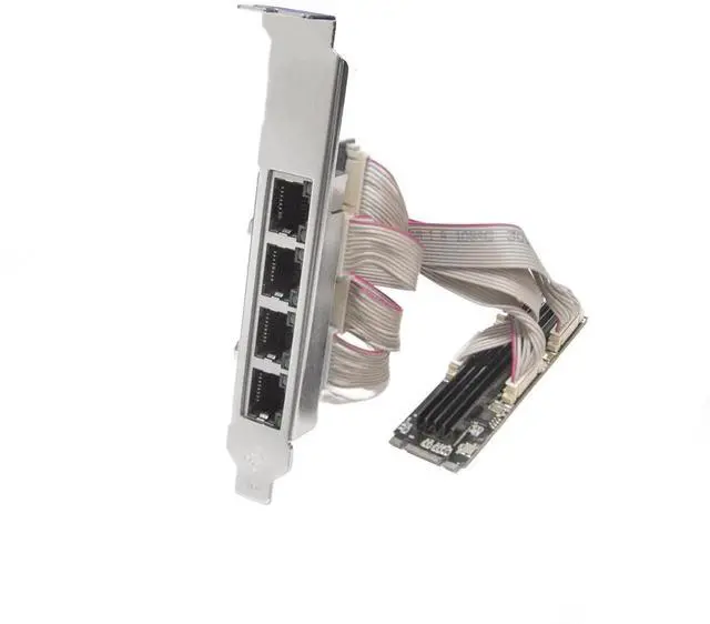 Main image of 4 Ports Gigabit M.2 M+B Key Ethernet Card SI-PEX24092