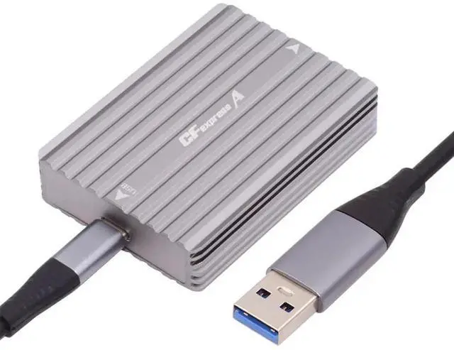 Main image of USB-C CFE Memory Card Adapter Hub, USB3.1 Type-C USB3.0 Type-A to CF Express Type-A & Type-B CFA R5 Z6 Z7 CFB Dual Slot Extension Card Reader