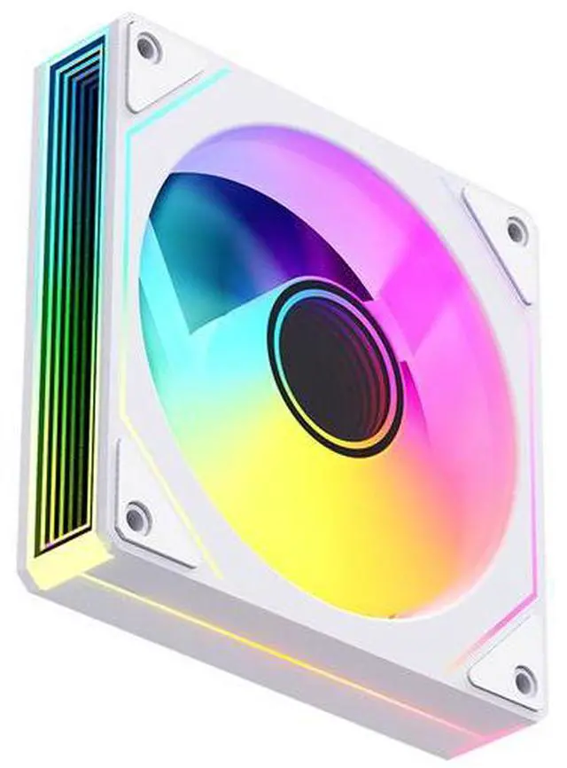 Main image of SNOWMAN LK120 Bilateral infinite mirror 120mm ARGB PWM Case Fan - High Speed 1500 RPM, Hydraulic Bearing, 5V 3-Pin Addressable RGB,Ultra Quiet 20 dBA, 4-Pin PWM White Reverse