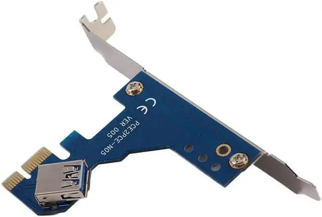 Alt view image 3 of 6 - PCI-e Express 1X to 3 Port 1X Switch Multiplier HUB Riser Card USB3.0 Cable Hub Riser