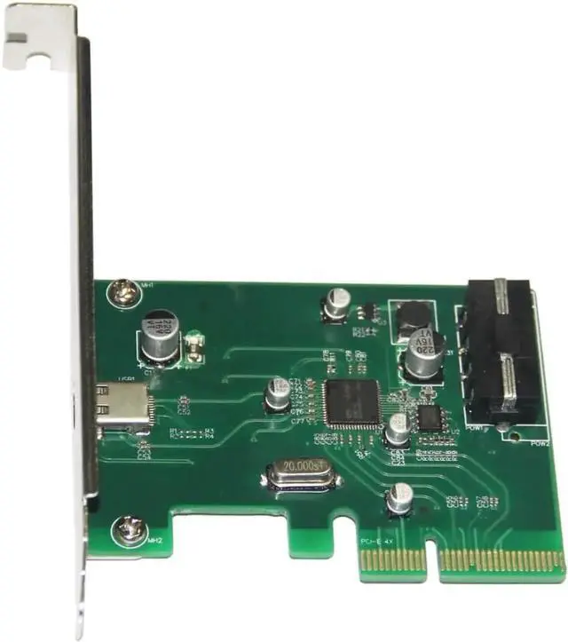 Alt view image 6 of 6 - Desktop USB 3.1 Type-C port PCI-e Controller Card PCI Express 4x to USB3.1 Type C Converter Adapter