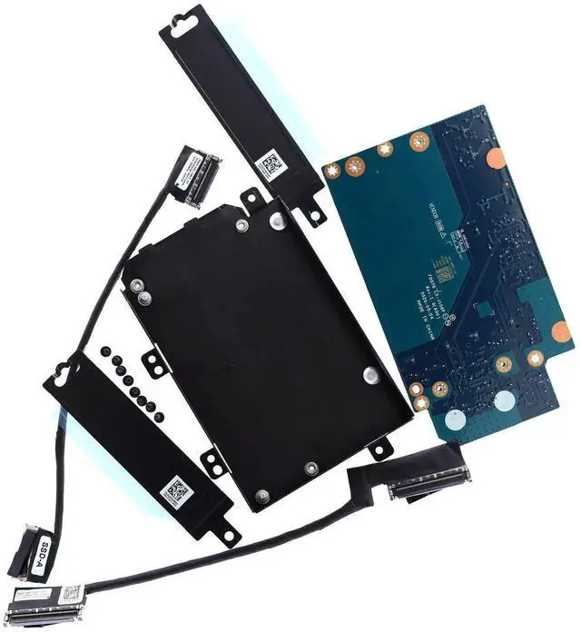Alt view image 4 of 5 - Deal4GO SATA Interposer Board D3P25 LS-J106P to NVMe M.2 SSD Hard Drive SSD-3 and SSD-4 w/ 2.5" HDD Bracket R24Y6 for Dell Alienware Area-51m R2