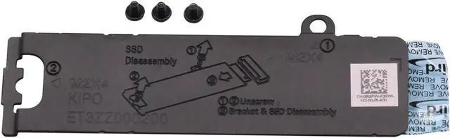 Main image of NEW M.2 2280 SSD Heatsink Thermal Shield Caddy Replacement for 6GFVV Dell G15 5530 5531 5535 G16 7630 7635 Solid State Drive M2 2280 SSD Bracket 06GFVV