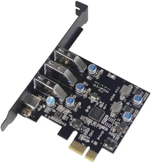 Alt view image 2 of 7 - USB 3.0+ USB C Port PCI-E Expansion Card PCI Express 1X PCIe USB 3.0 HUB Adapter Card 4-Port USB3.0 5Gbps Controller for 2U Case (Type A for 2U case)