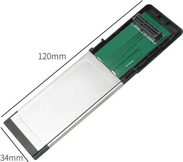 Alt view image 3 of 4 - WISDUM ExpressCard 34mm to Mini Pcie Riser Card/to M.2 E-Key Adapter Card/to M.2 NVME Card Reader Wireless Card Test Adapter Card for Laptop (for M.2 E-Key)