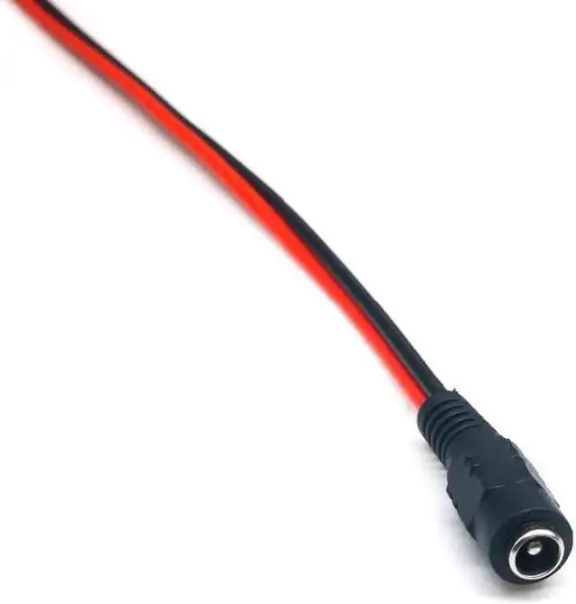 Alt view image 2 of 2 - WISDUM 5.5 X 2.1mm DC Power Female Cable 12V Plug DC Female Adapter Cable Plug Connector for CCTV Camera DC Plug Female 5.5*2.1