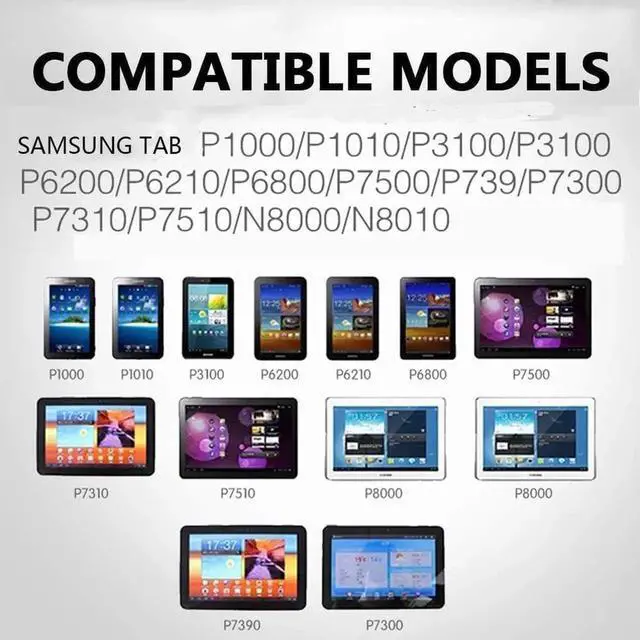 Alt view image 2 of 3 - WISDUM 6.6ft 30 Pin Charging Power Supply Galaxy Tablet USB Charge Cable Cord - for Samsung Galaxy-Tab-2 10.1 8.9 7.7 7.0 Plus Note-Tab