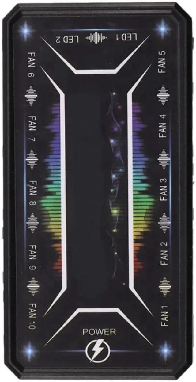 Alt view image 3 of 4 - WISDUM Computer PC Case Fan Control Board RGB Fan Remote Control Switch Colors Control Panel Can Insert 10 RGB Fans(1 Controller)