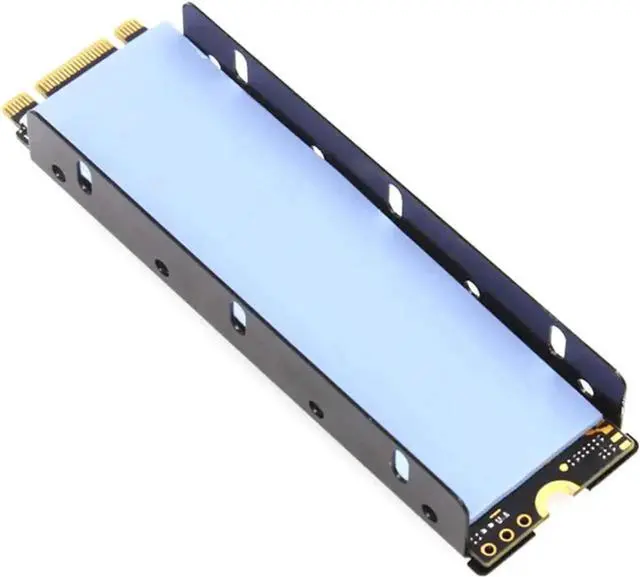 Alt view image 3 of 6 - WISDUM Cooling Warship Fan NVME NGFF M.2 Heatsink 2280 ssd Metal Sheet Thermal Conductivity Silicon Wafer Cooling Fan Heatsink (Red)