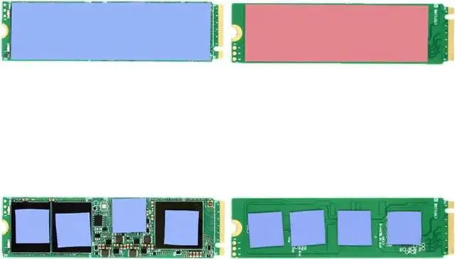 Alt view image 2 of 6 - WISDUM Cooling Warship Fan NVME NGFF M.2 Heatsink 2280 ssd Metal Sheet Thermal Conductivity Silicon Wafer Cooling Fan Heatsink (Red)