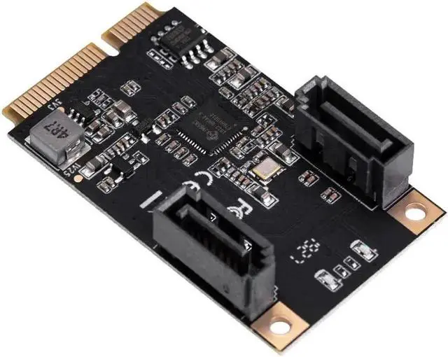 Main image of WISDUM M.2 22x42 PCIe Interface to 2 Port SATA III Expansion Card Jmicro JMB582 Chipset, Add Two SATA 3.0 Ports to Any M.2 M-Key Slot SI-MPE40150