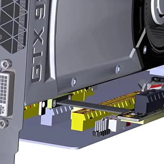 Alt view image 3 of 7 - WISDUM R11S PCIe 3.0 x1 to x1 Extension Cable EMI Shielding 8G/BPS High Speed PCI Express 1x Riser Card Extender Ribbon Cable (45cm,R11SR-WK)