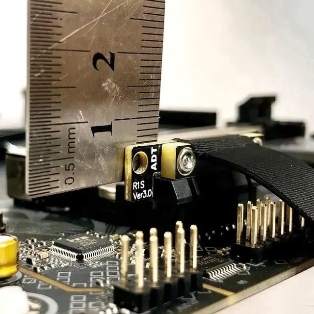 Alt view image 5 of 7 - WISDUM R11S PCIe 3.0 x1 to x1 Extension Cable EMI Shielding 8G/BPS High Speed PCI Express 1x Riser Card Extender Ribbon Cable (45cm,R11SR-WK)