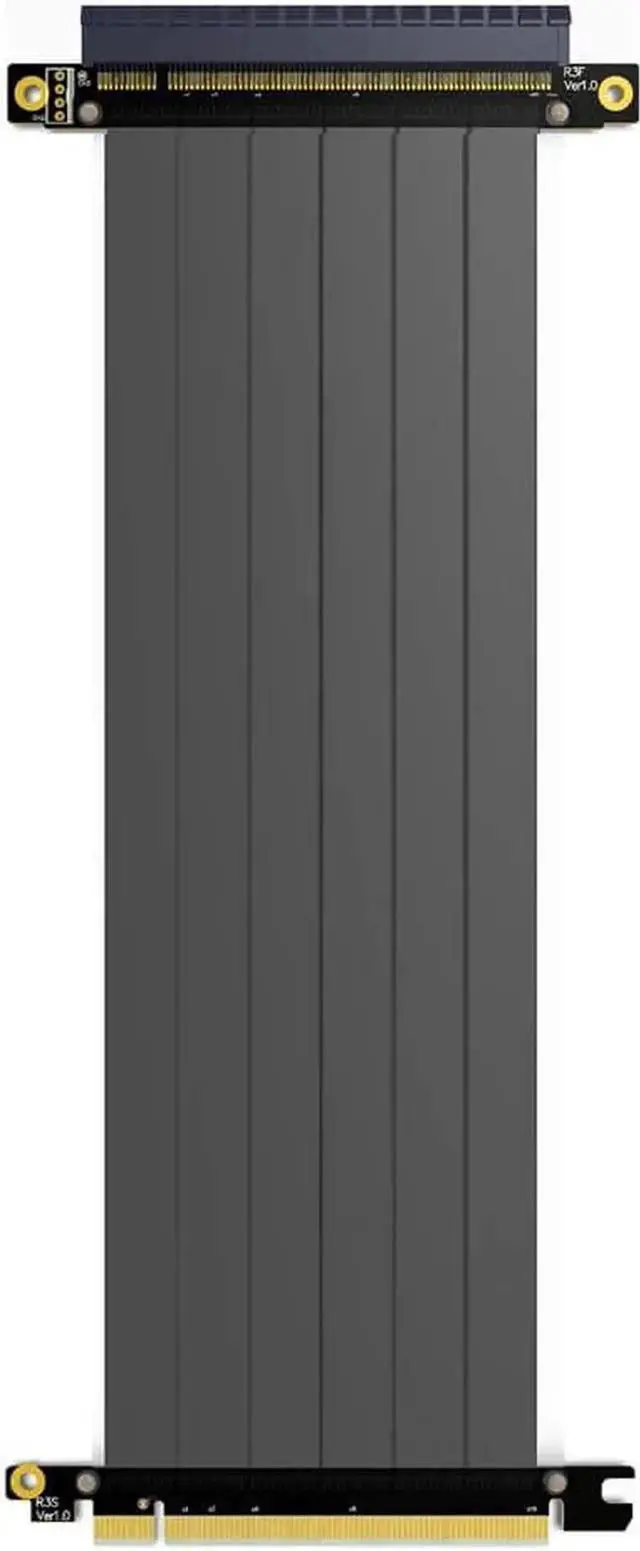 Main image of WISDUM PCI-E X16 to 16X 3.0 Male to Female Riser Extension Cable Graphics Card Computer Chassis PCI Express Extender Ribbon 128G/Bps (R33SF 40CM)