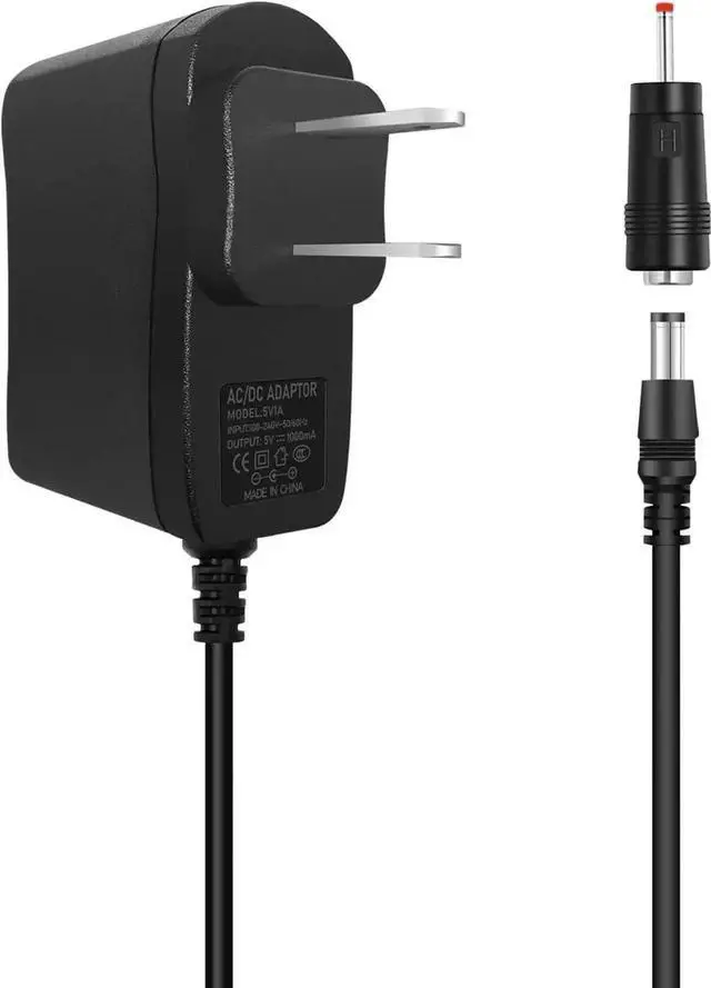 Main image of WISDUM DC 5V 1A Power Supply 5W 5V 1000MA AC/DC Adapter 50/60hz Output DC 5V 1A Power Adapter with 3.5mm x 1.35mm Plug Male and 5.5x2.5mm DC Output Plug 5 Volt 1 Amp Power Supply Adapter