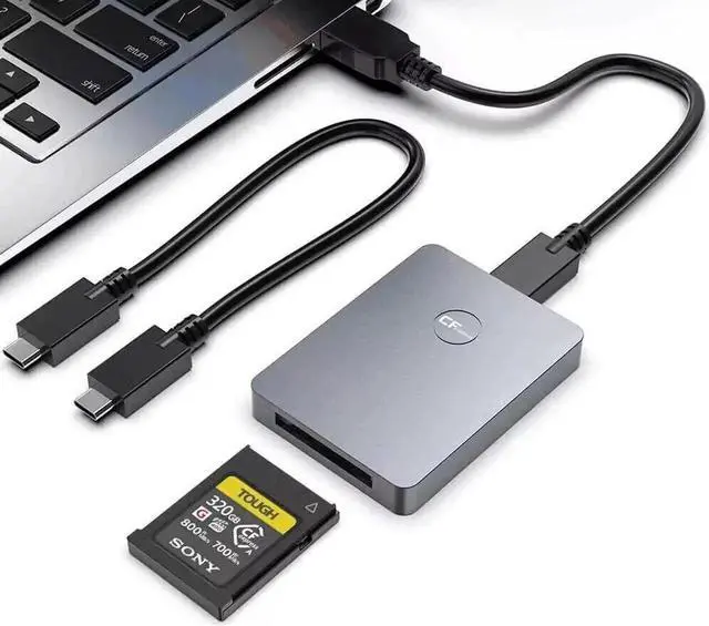 Main image of WISDUM USB C to USB C/USB A Memory Card Reader with USB3.1 Gen2 Transfer Speed, Compatible with Windows/Mac/Linux/Android