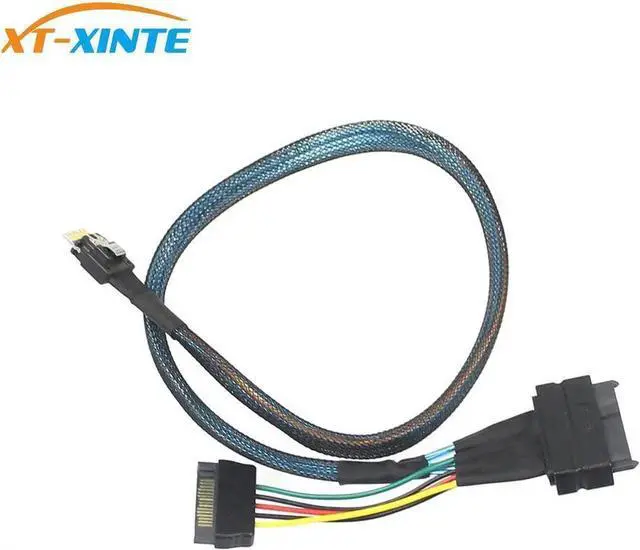 Main image of WISDUM XT-XINTE 0.5m U.2 U2 SFF-8639 for NVME PCIe SSD Adapter Cable for Mainboard SFF-8654 Slim SAS to SFF-8639 U.2 PCIE