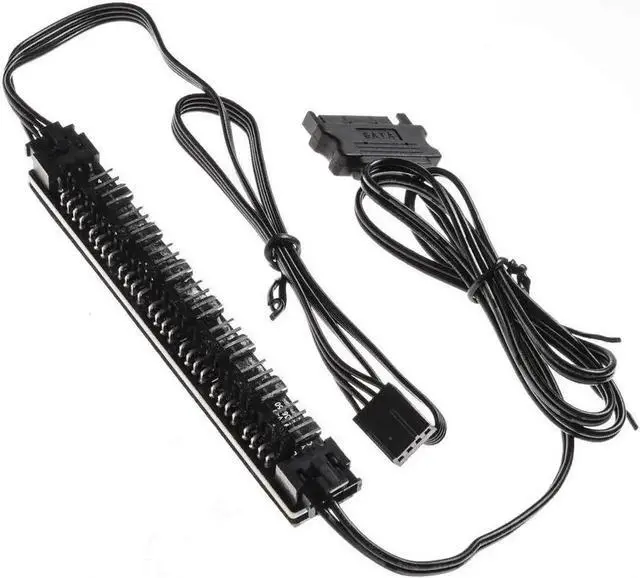 Main image of WISDUM FH-07 SATA Powered Fan Hub with 7 PWM Ports Hub Splitter for 4-Pin & 3-Pin Computer Internal Fans