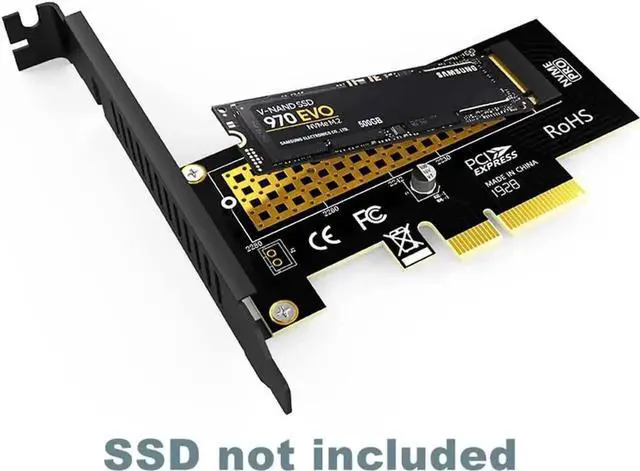 Alt view image 2 of 7 - WISDUM SK4 Pro M.2 NVMe SSD NGFF to PCIE X4 Adapter M Key Interface Card Suppor PCI Express 3.0 x4 2230-2280 Size m.2 Full Speed