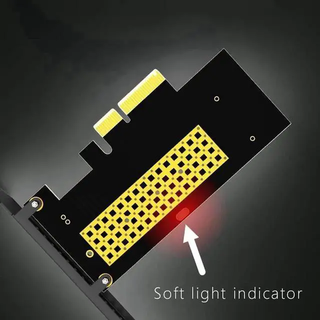 Alt view image 3 of 7 - WISDUM SK4 Pro M.2 NVMe SSD NGFF to PCIE X4 Adapter M Key Interface Card Suppor PCI Express 3.0 x4 2230-2280 Size m.2 Full Speed
