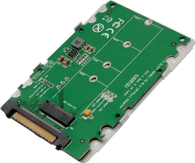Alt view image 6 of 7 - WISDUM U.2 (SFF-8639) to M.2 M Key NVMe PCIe SSD Enclosure, M.2 M Key to U.2 Converter 2.5" Enclosure SY-ADA40112