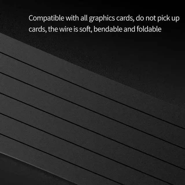 Alt view image 2 of 4 - WISDUM GPU Riser Cable PCI-E 3.0 16x High Speed Flexible Extender Card Universal 90 Degree Adapter Support 3060 Graphic Card (Black,15cm)