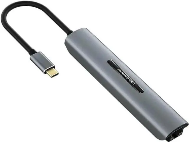 Alt view image 6 of 7 - WISDUM Docking Station Card USB-C 3.0 HUB Type to VGA RJ45 PD Reader Compatible with MacBook Pro USB 4K Splitter (V163B 8in1)